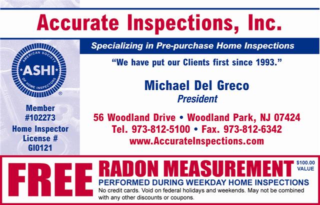 Home Inspection Radon Measurement Coupon