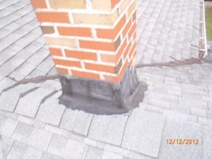 Roofing cement chimney